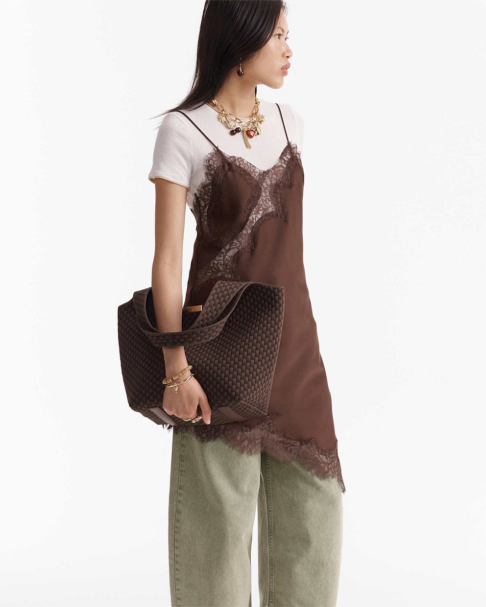 Amelie Basket Tote Bag