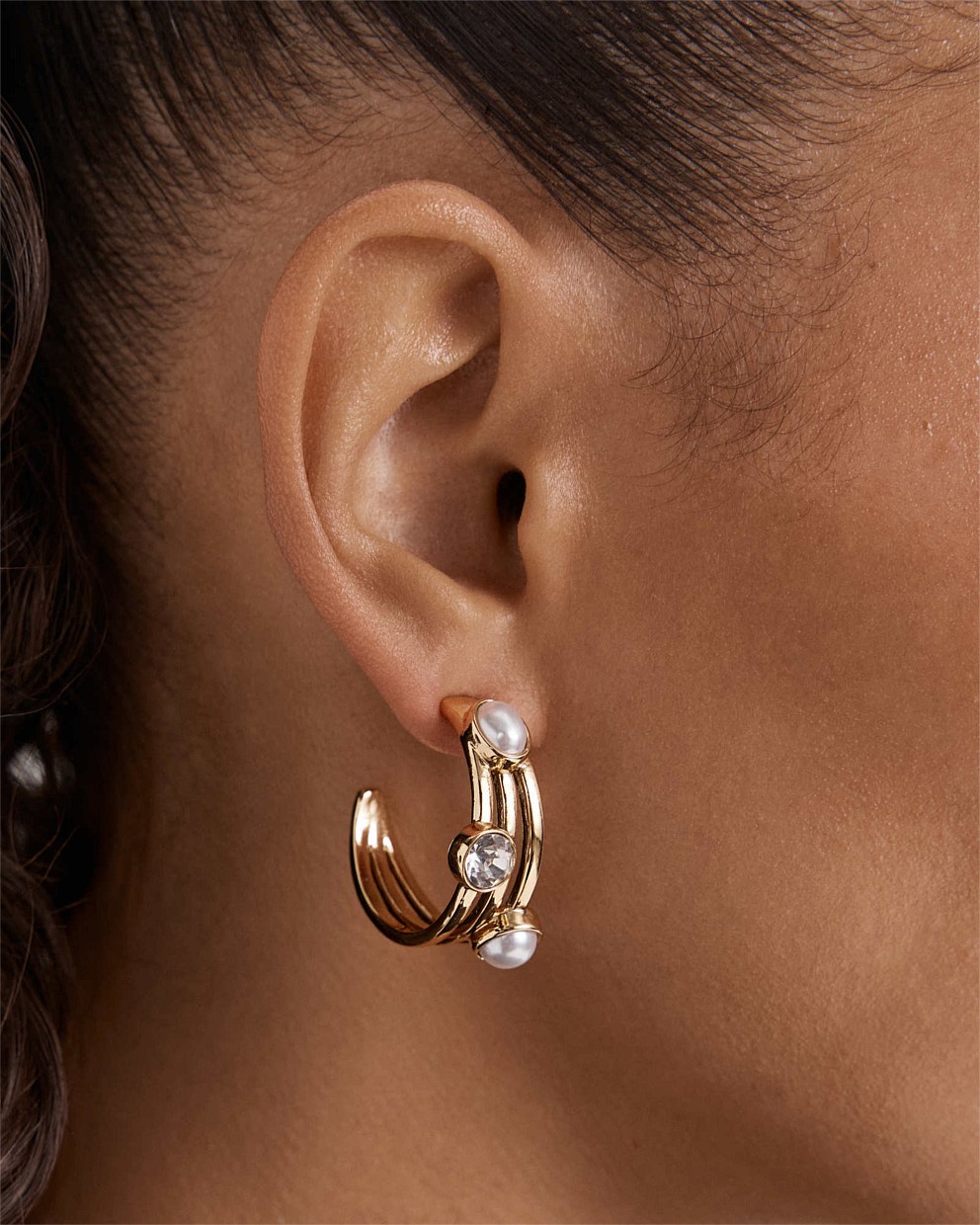 Borderline Hoop Earrings