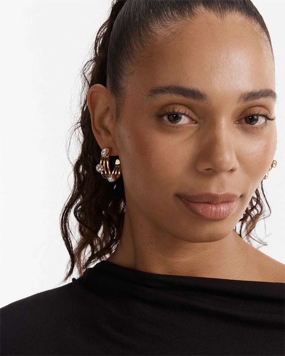 Borderline Hoop Earrings