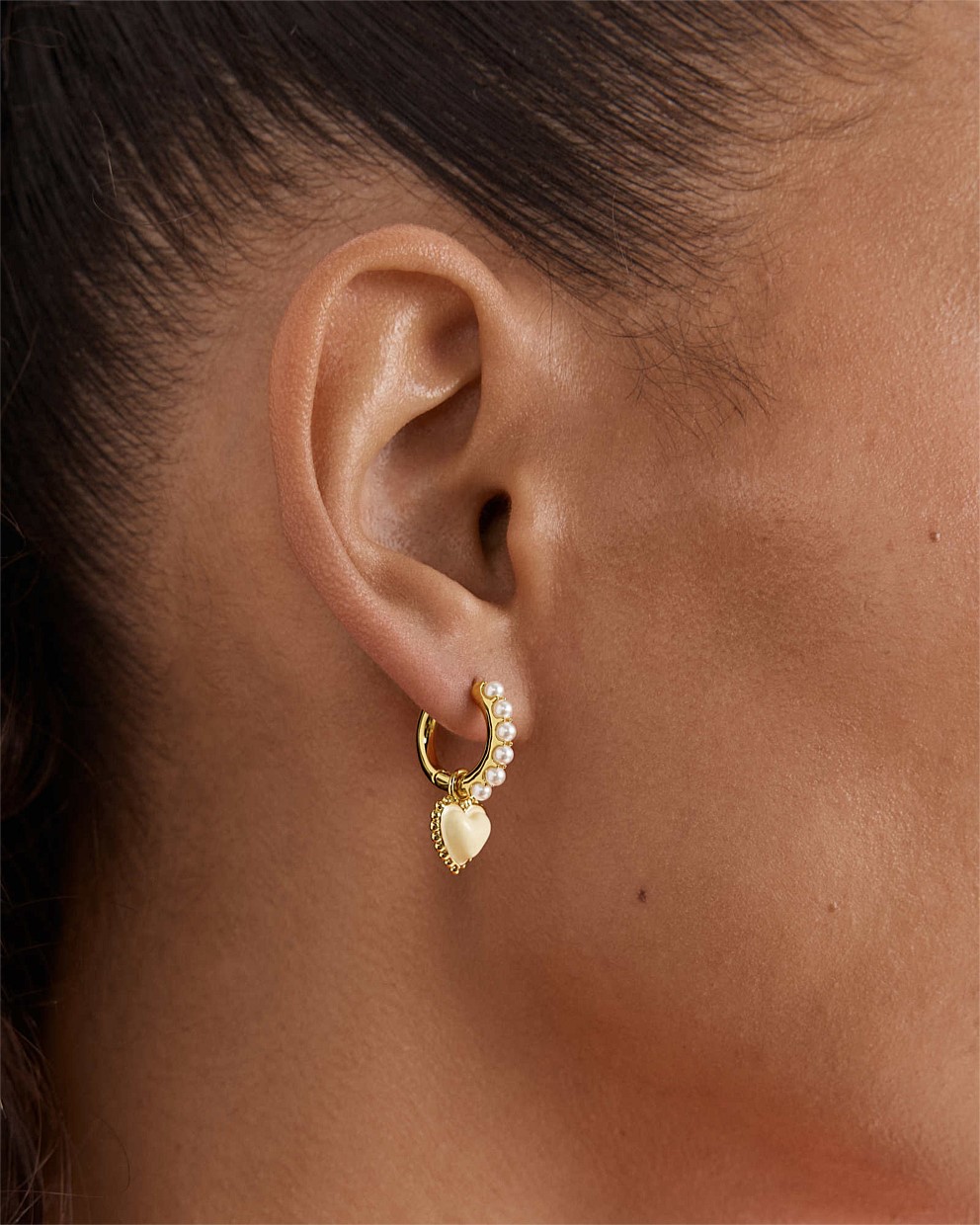 En Pointe Hoop Earrings
