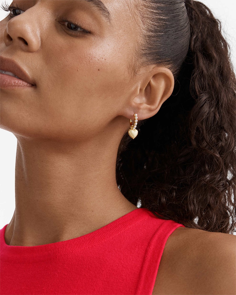 En Pointe Hoop Earrings