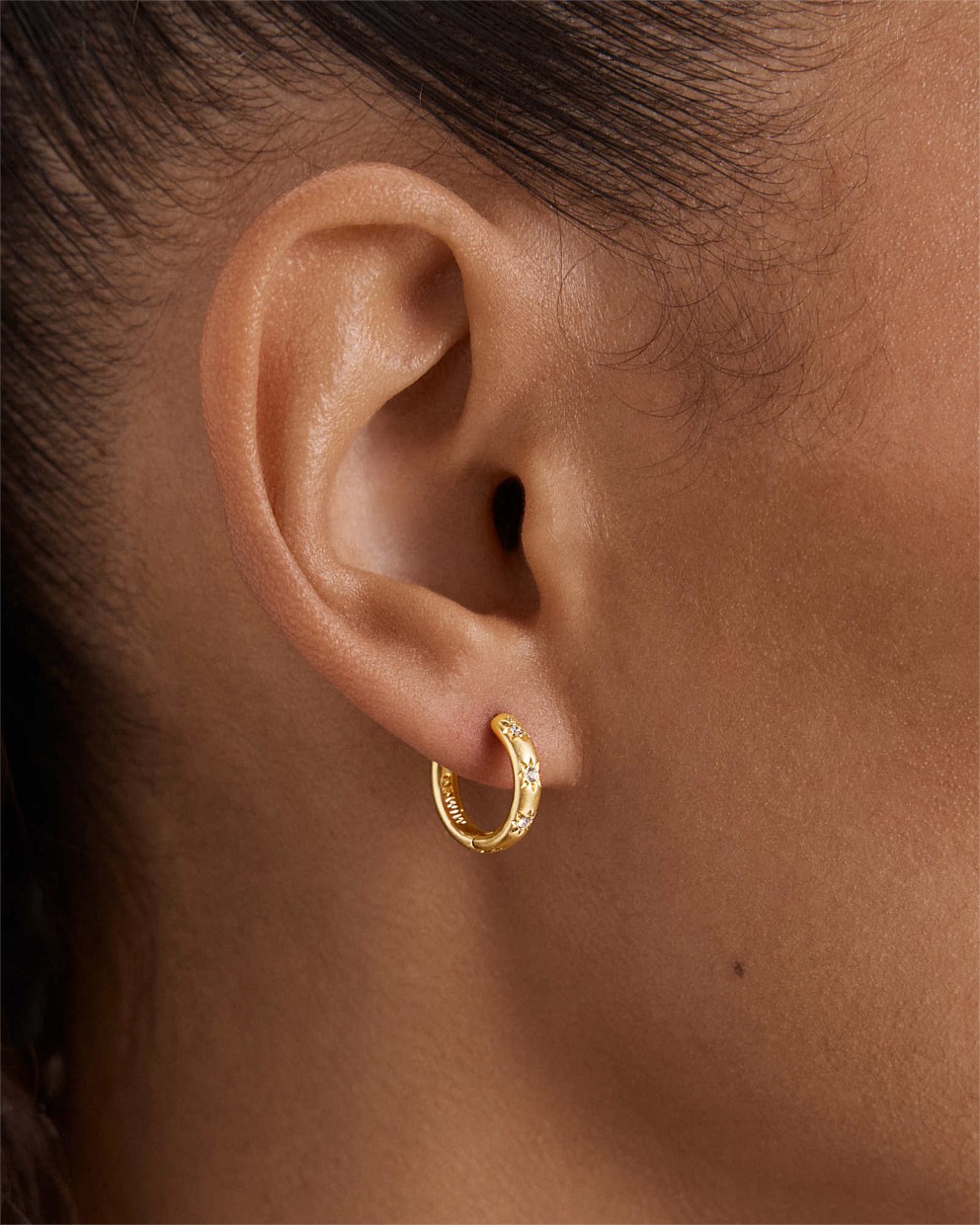 Lace Heart Hoop Earrings