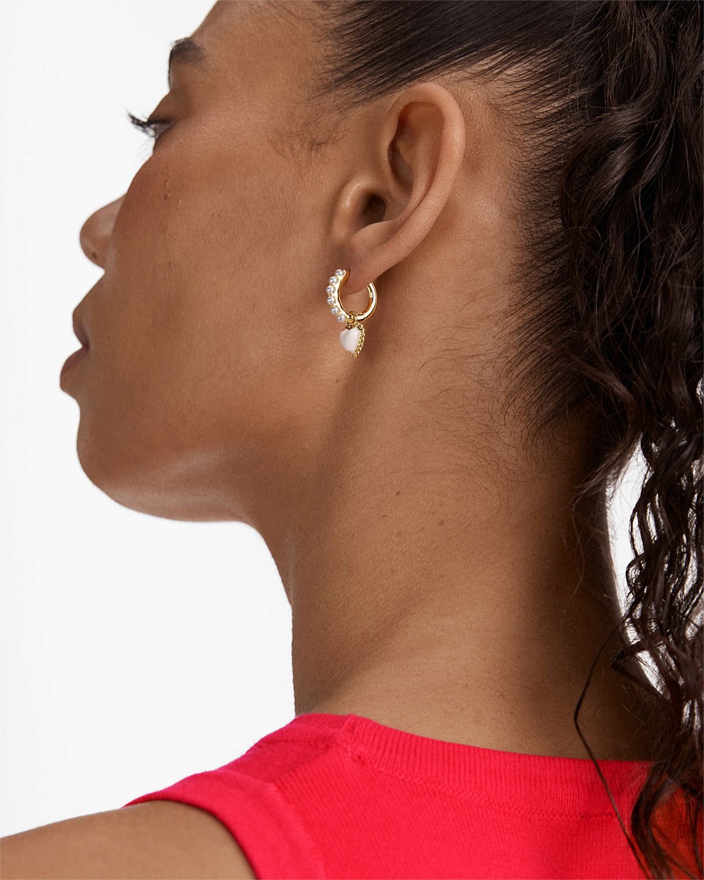 En Pointe Hoop Earrings