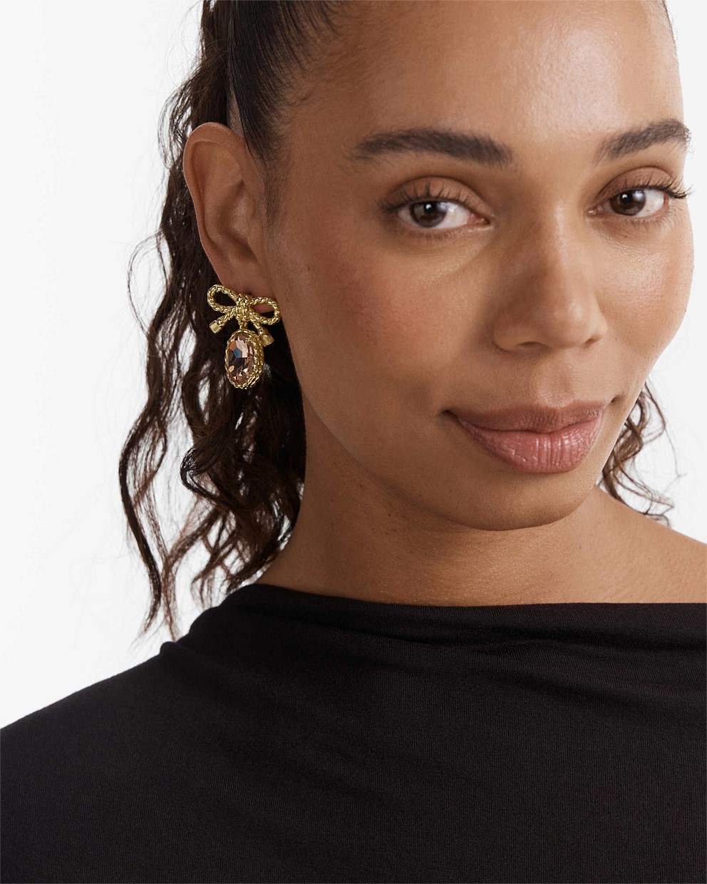 Tie A Bow Drop Earrings