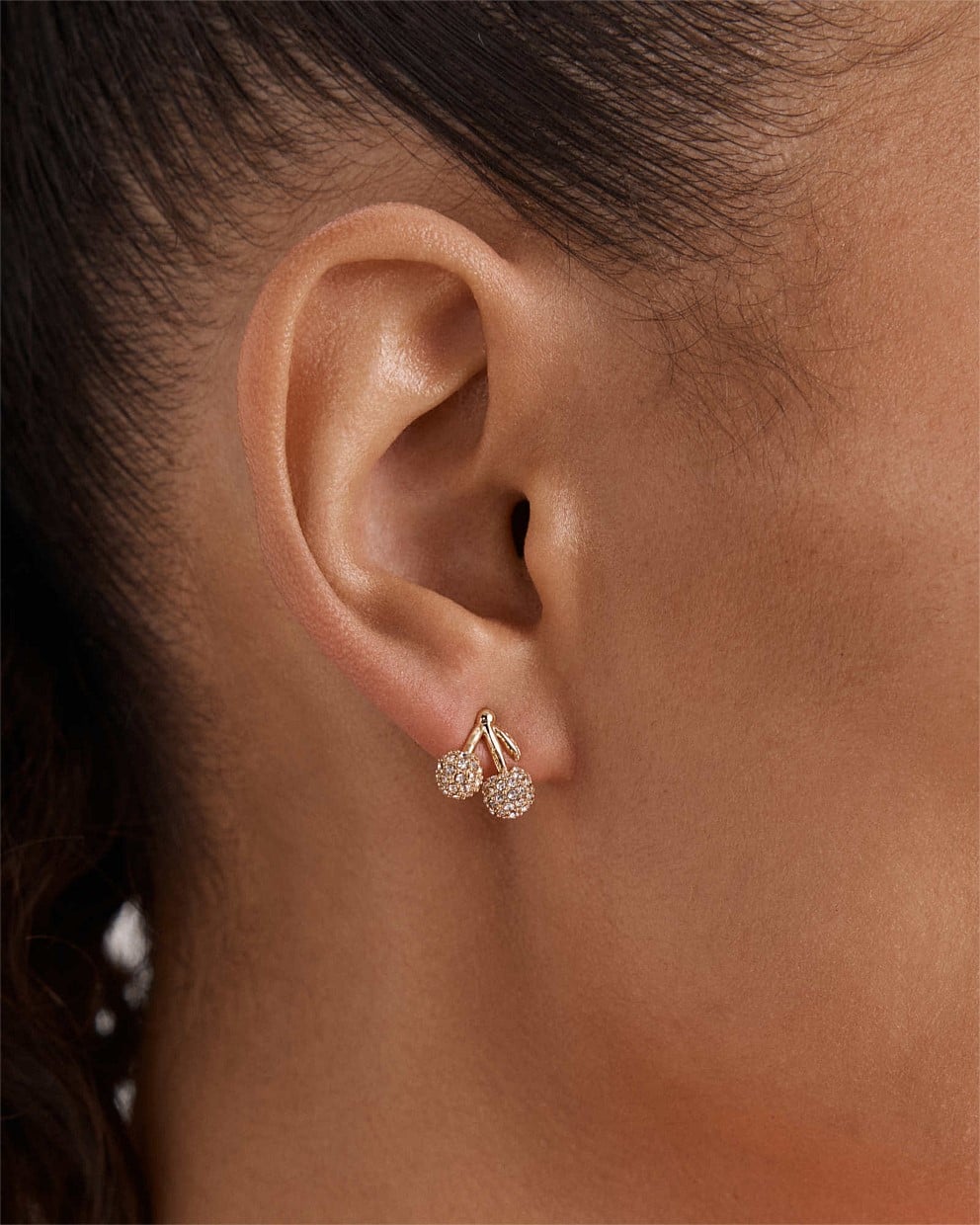 Cherry On Stud Earrings
