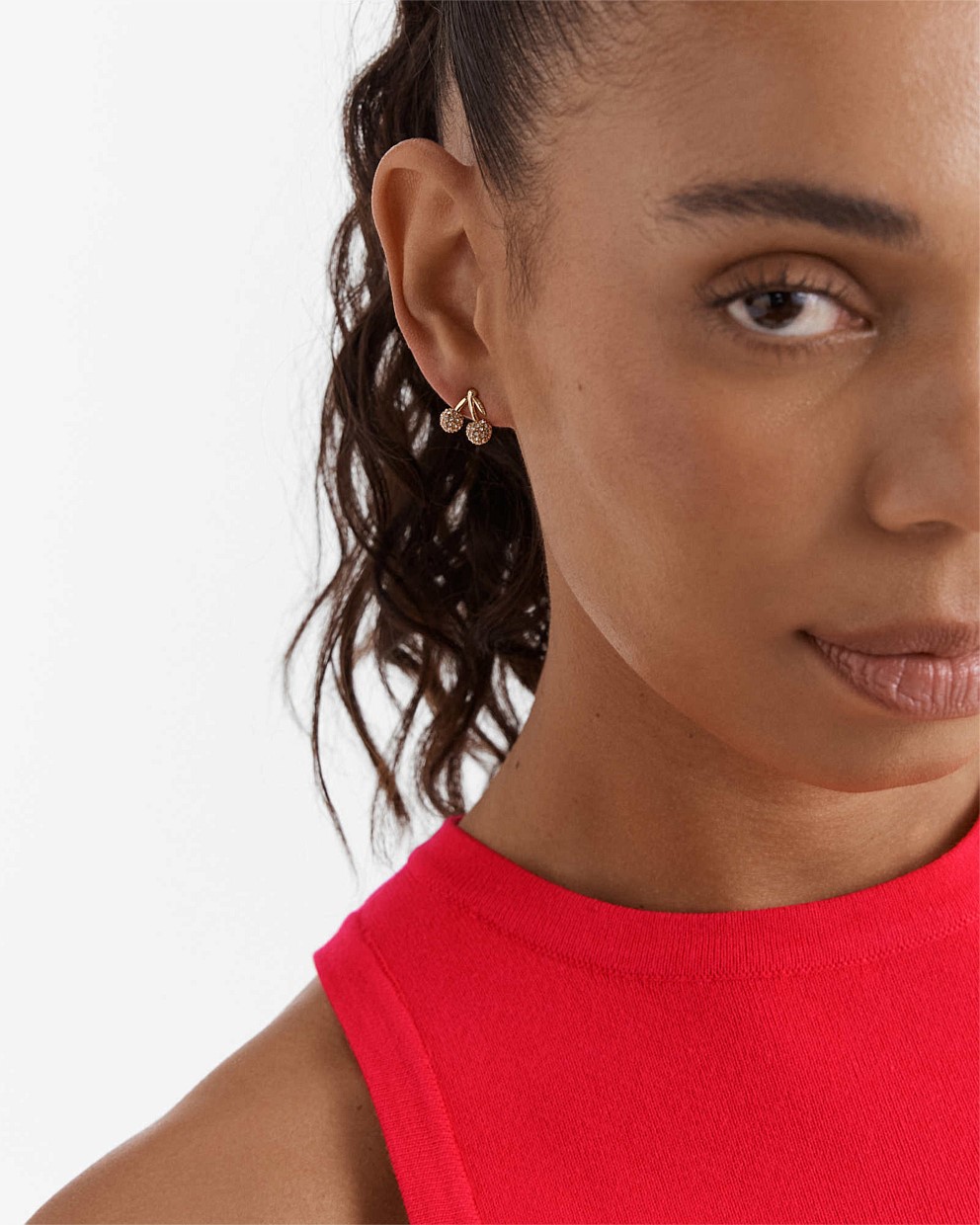 Cherry On Stud Earrings