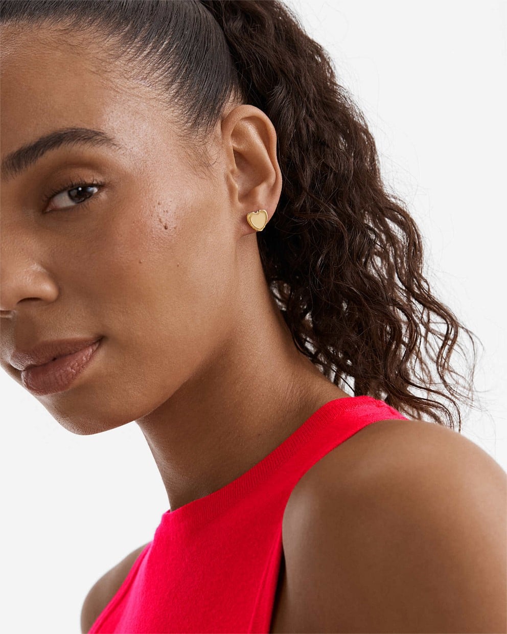 Lover Heart Stud Earrings