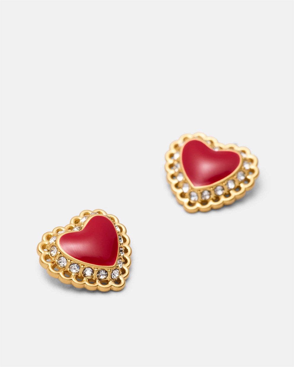 Lace Heart Stud Earrings