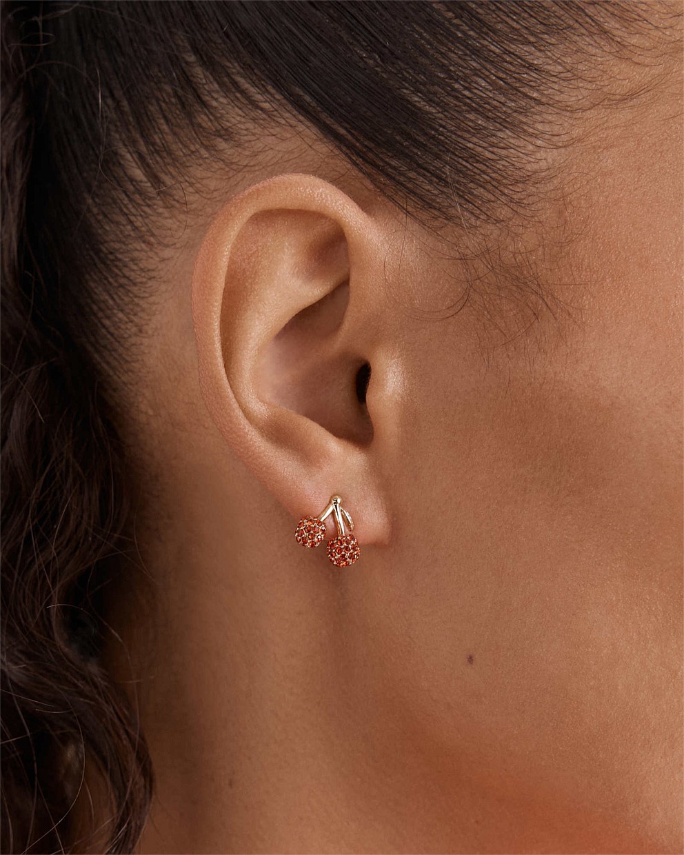 Cherry On Stud Earrings