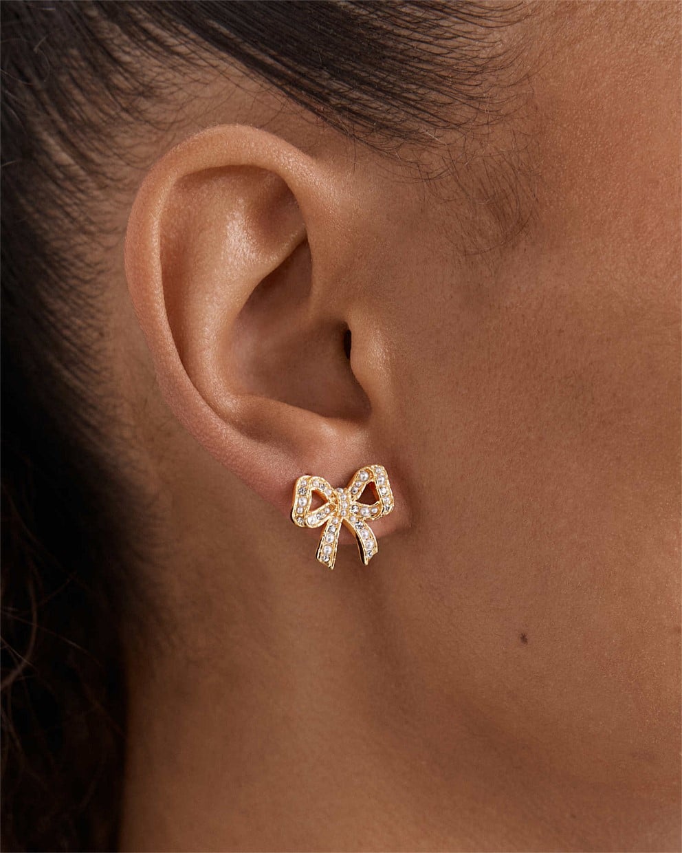 Tie A Bow Stud Earrings