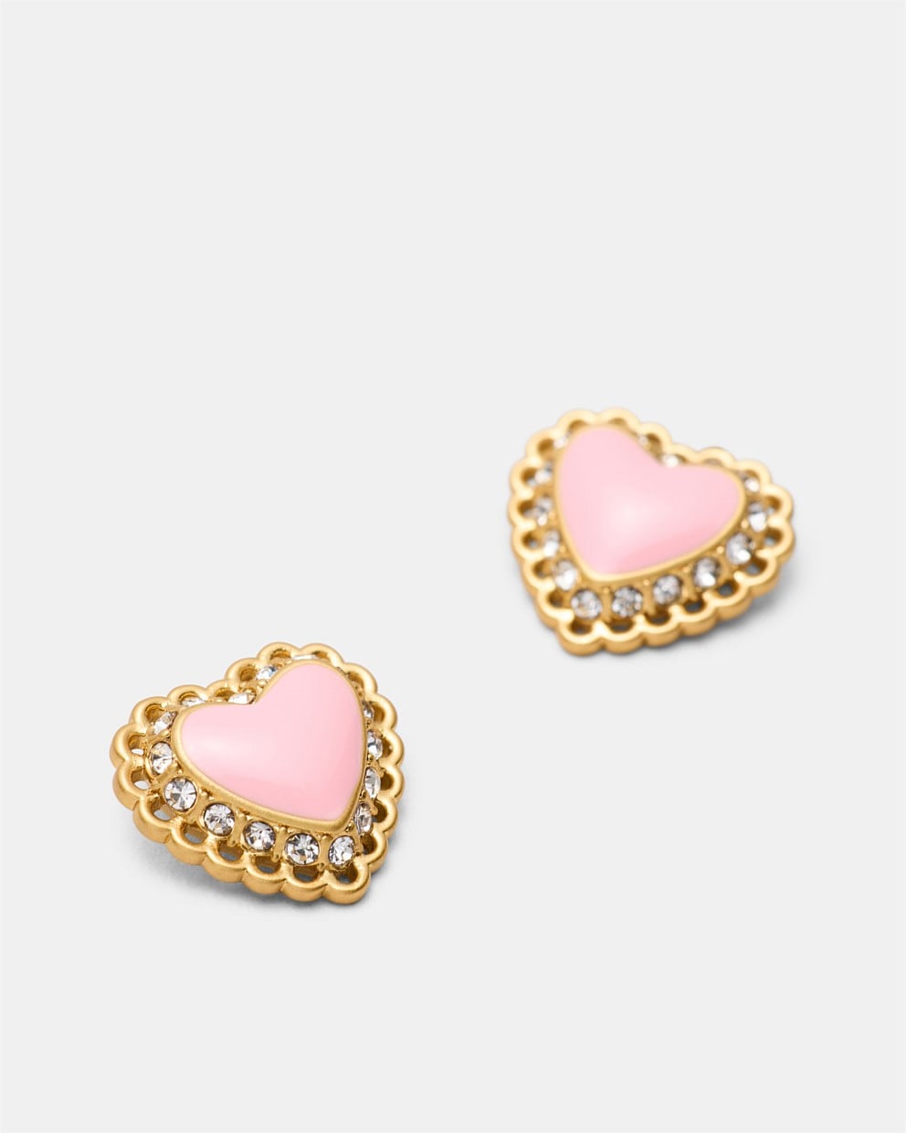 Lace Heart Stud Earrings