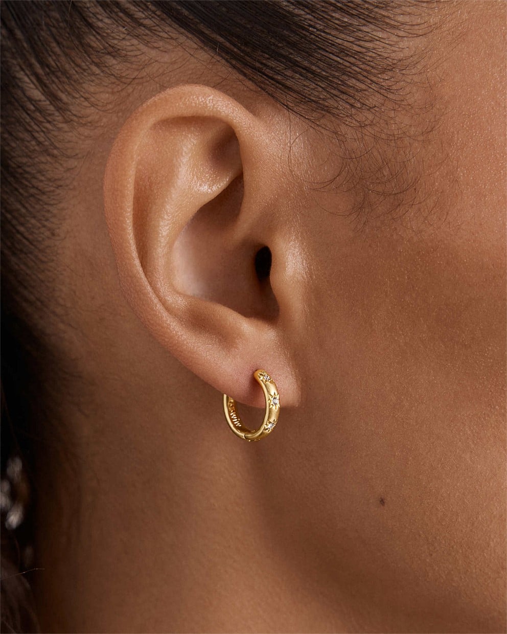 Lace Heart Hoop Earrings