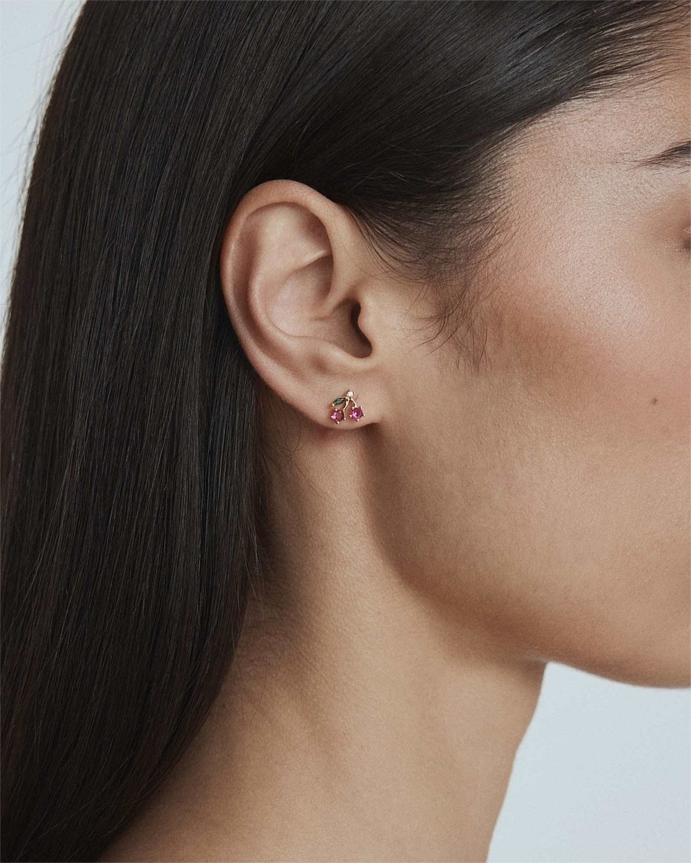 Petite Cherry Stud Earrings