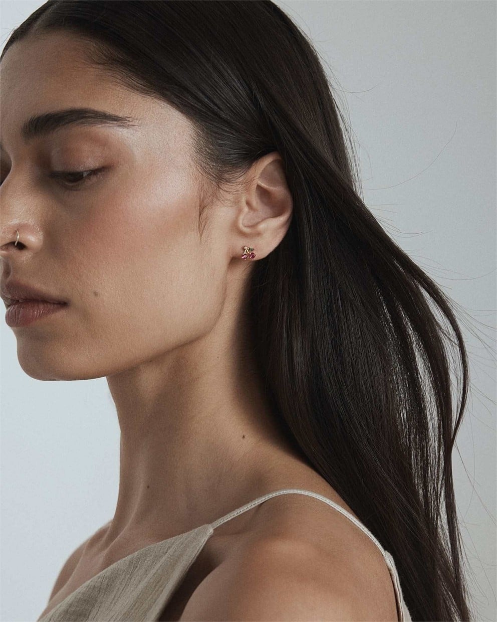 Petite Cherry Stud Earrings