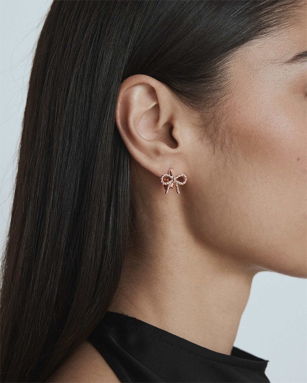 Tie A Bow Hoop Earrings