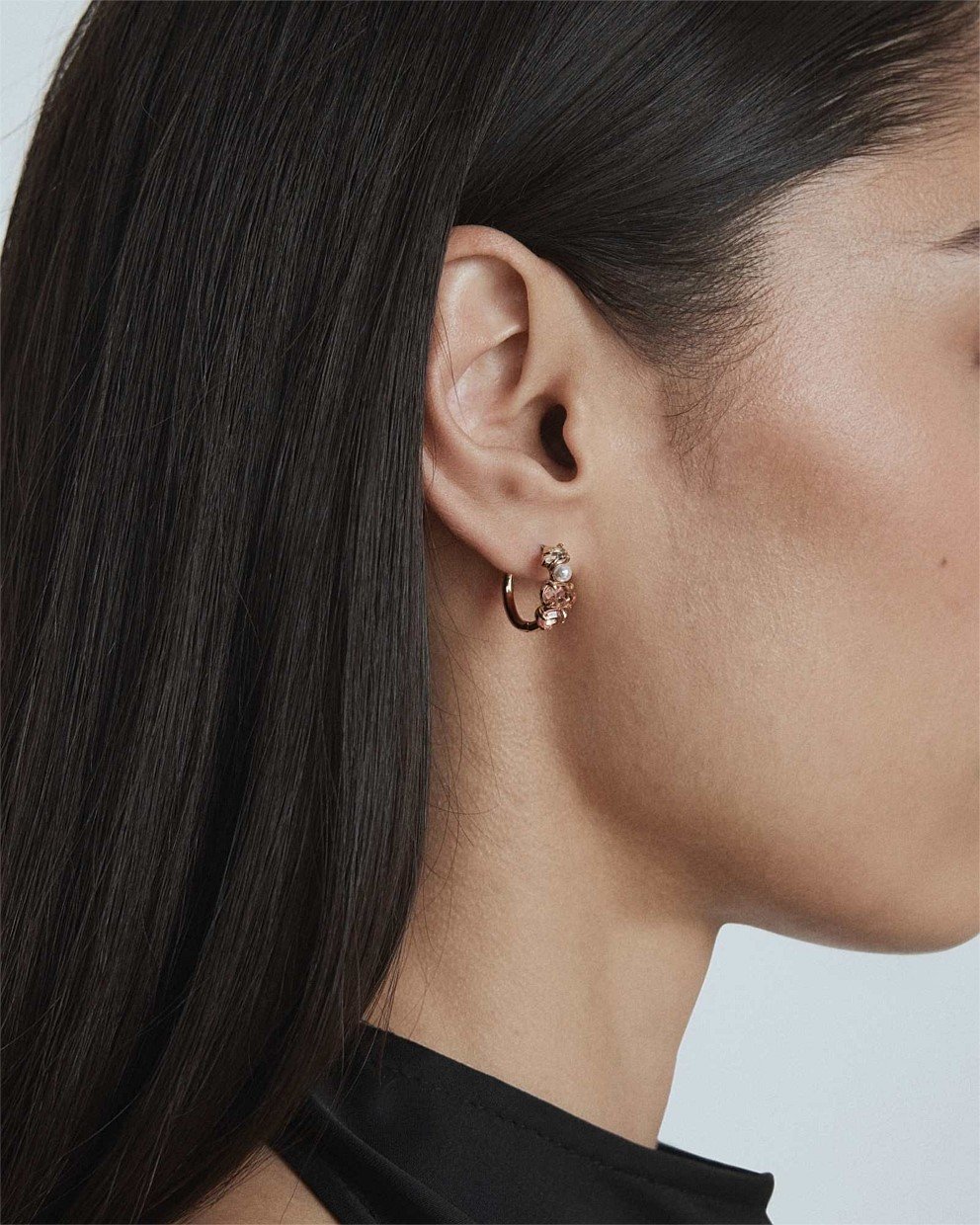 Bejewel Mini Hoop Earrings