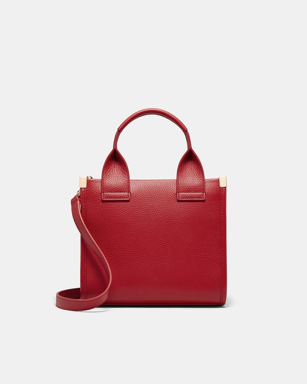Patch Leather Mini Tote Bag