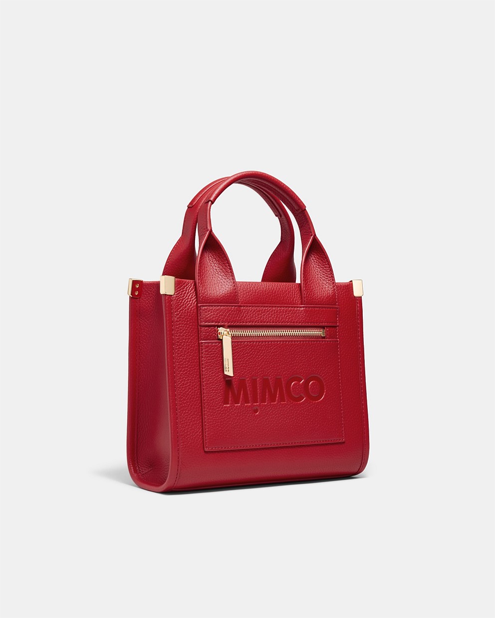 Patch Leather Mini Tote Bag