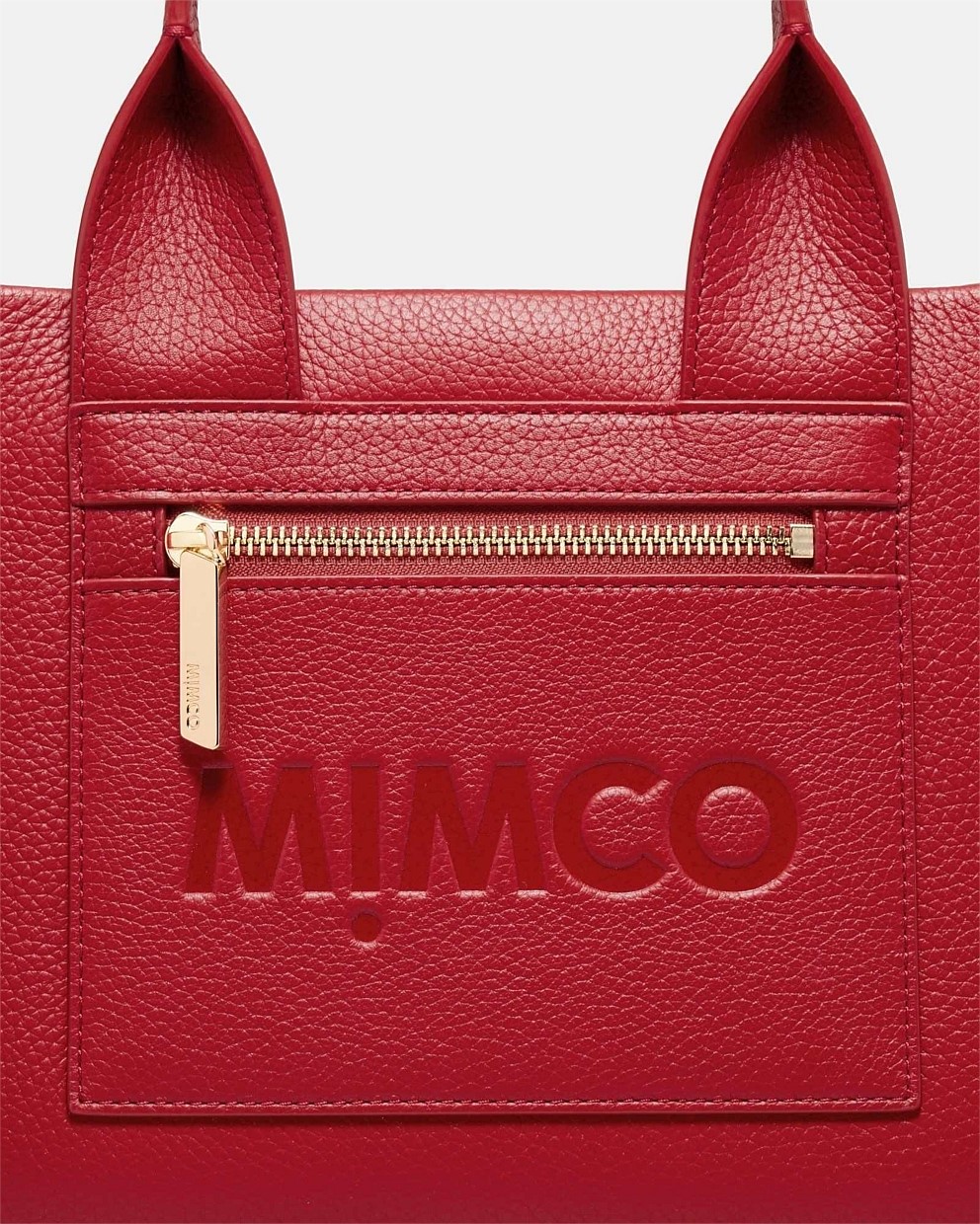 Patch Leather Mini Tote Bag