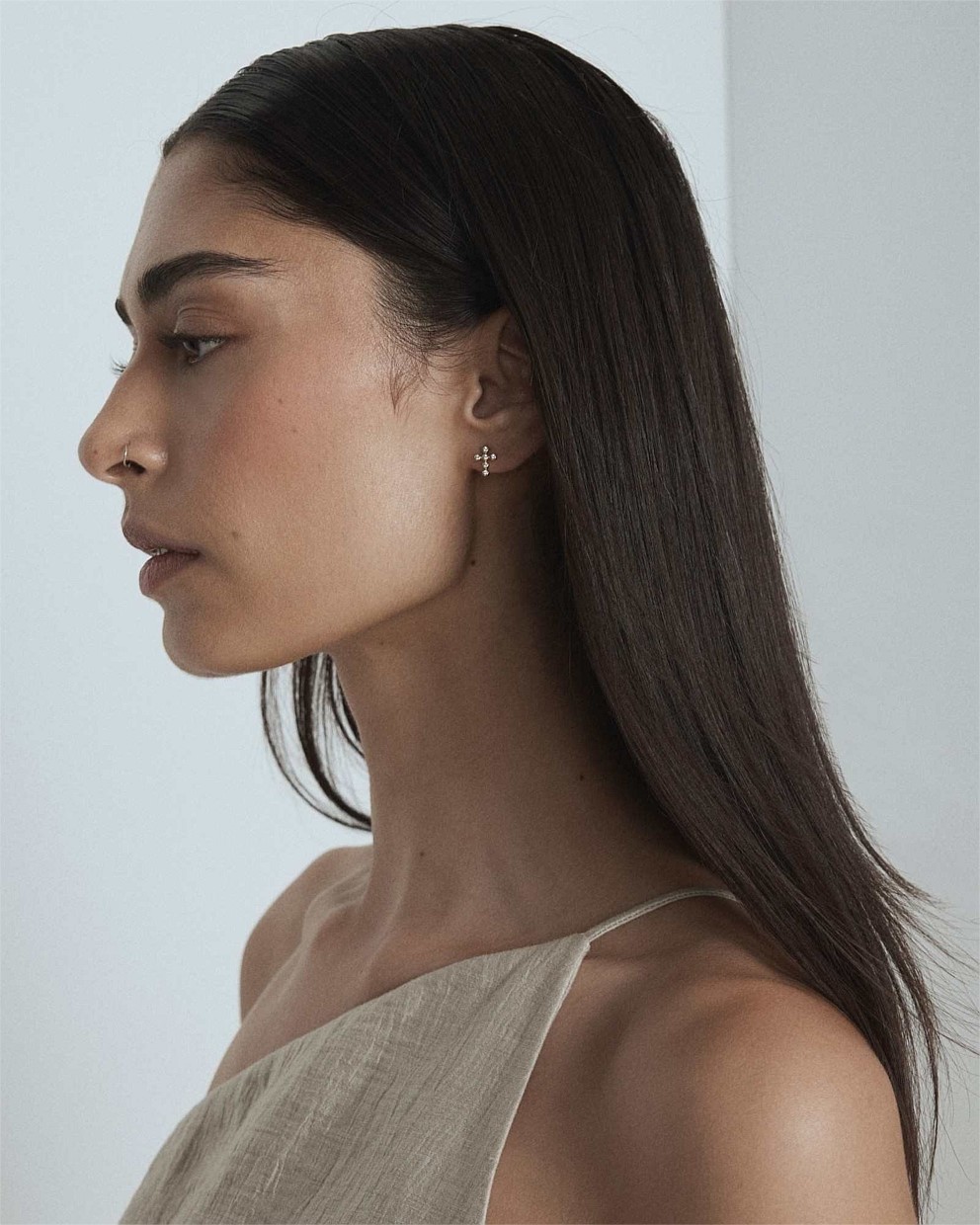 Faith Cross Stud Earrings