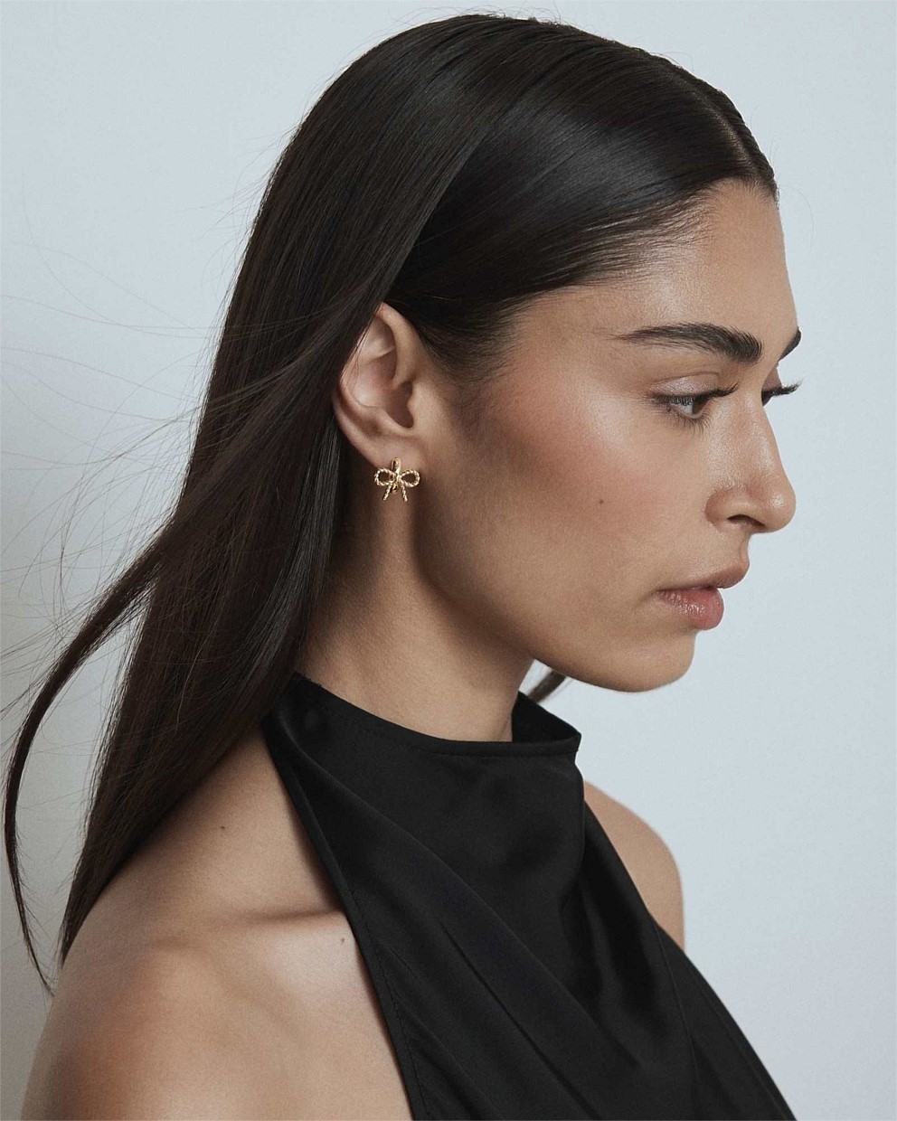 Tie A Bow Hoop Earrings