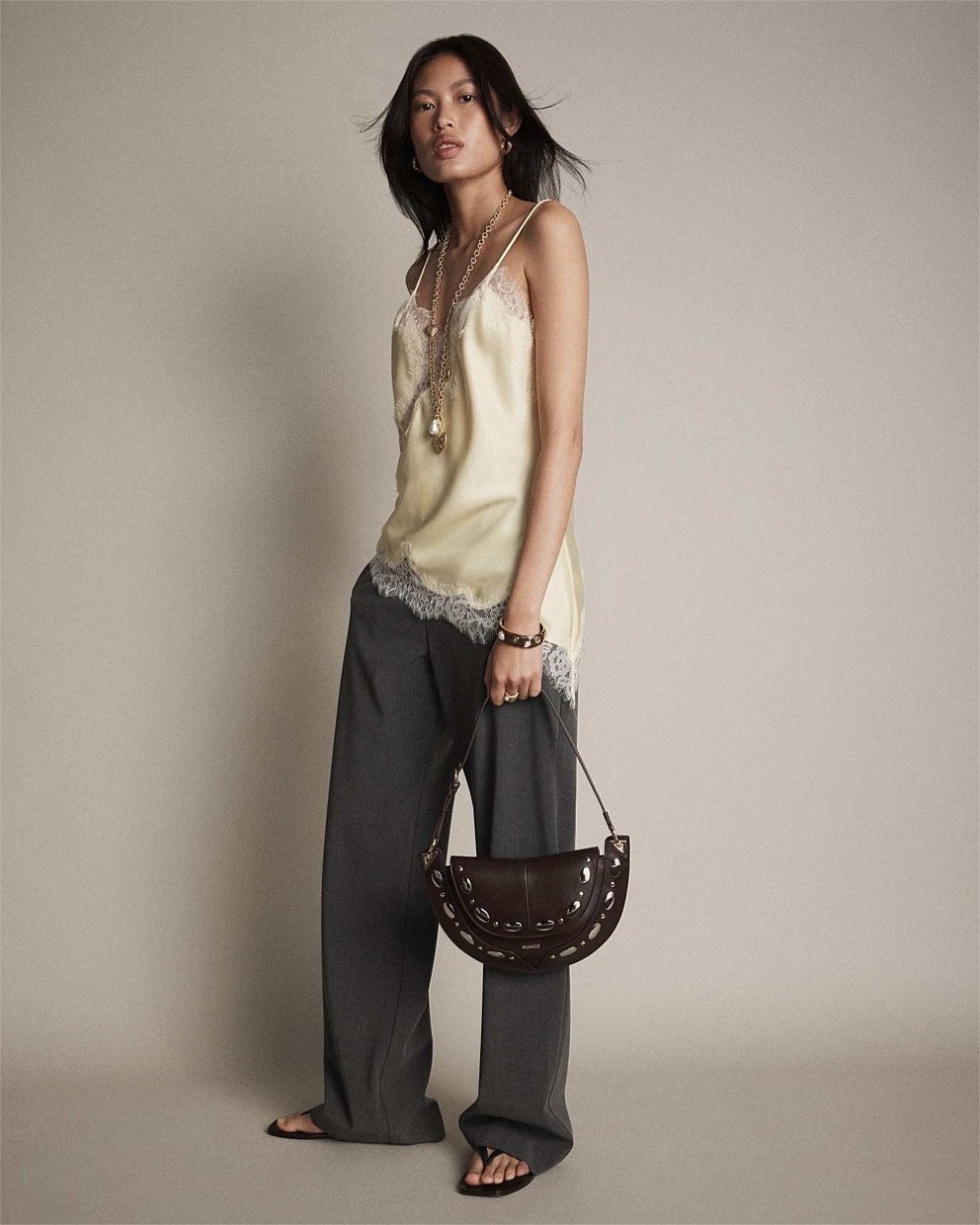 Dolly Studded Shoulder Bag