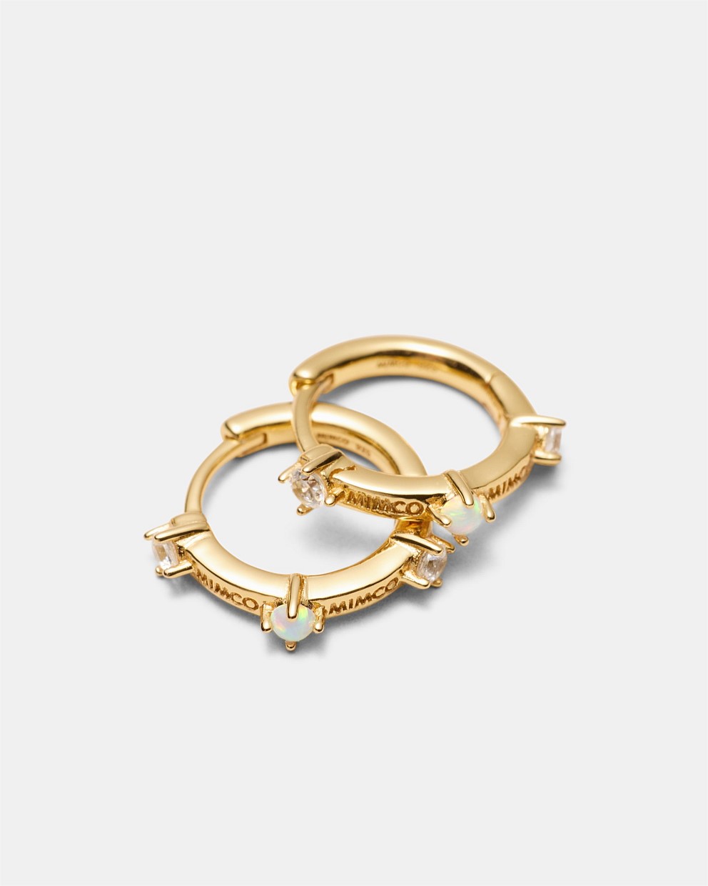 Opalescent Hoop Earrings
