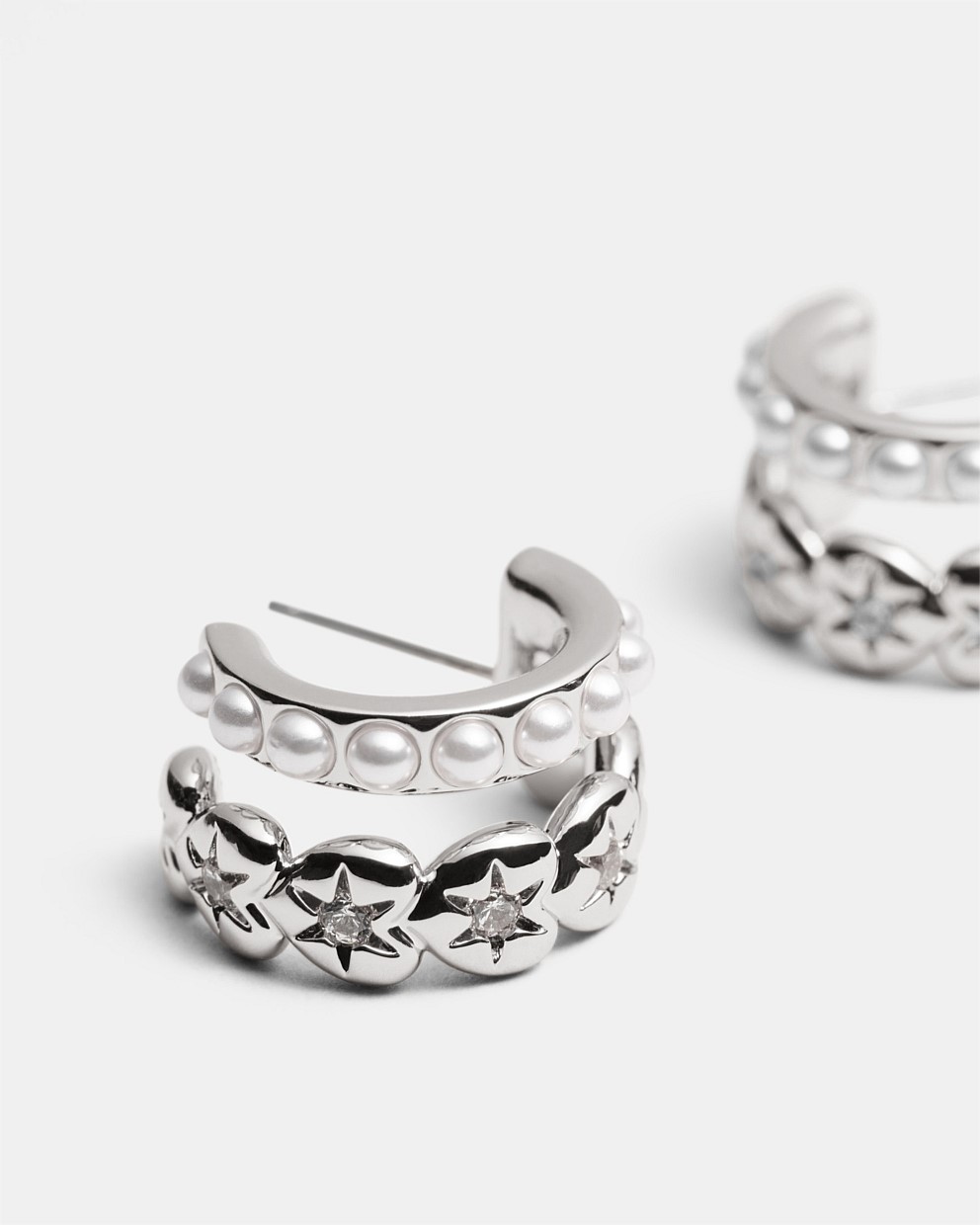 Westlyn Heart Duo Hoop Earrings