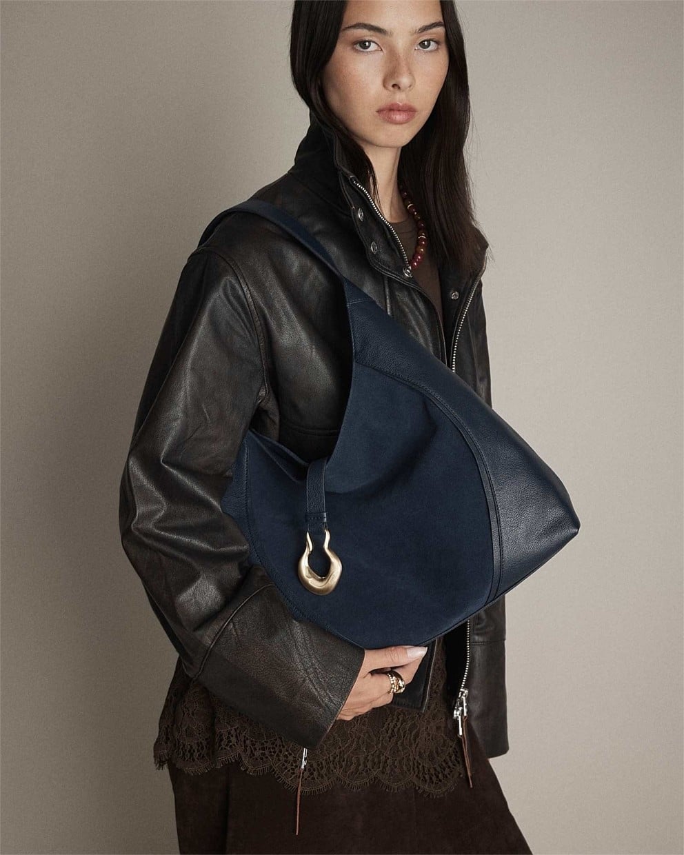 Shield Hobo Bag