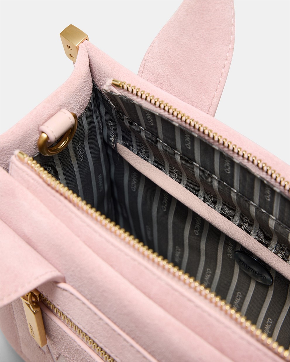 Patch Leather Mini Tote Bag