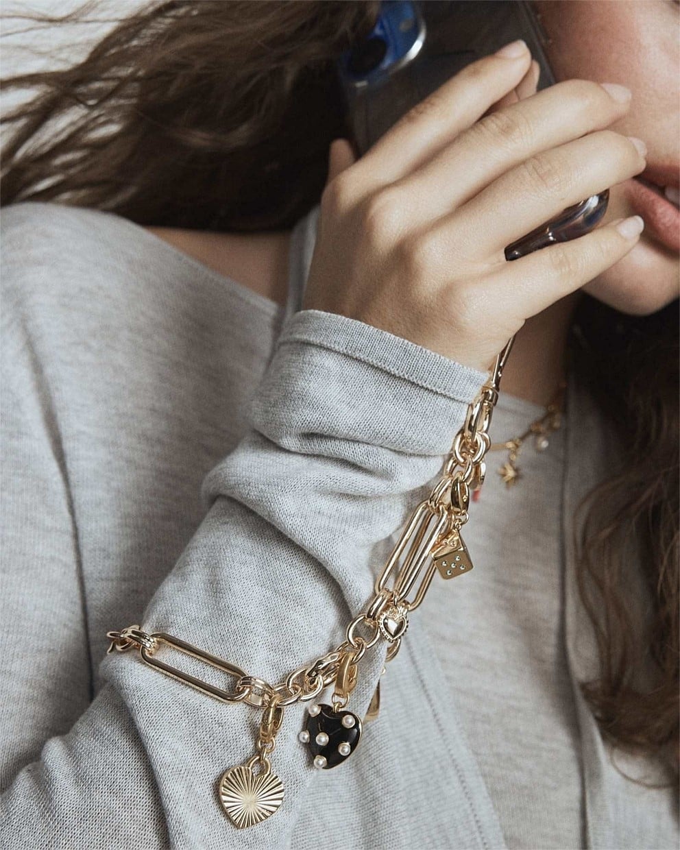 Polka Heart Charm