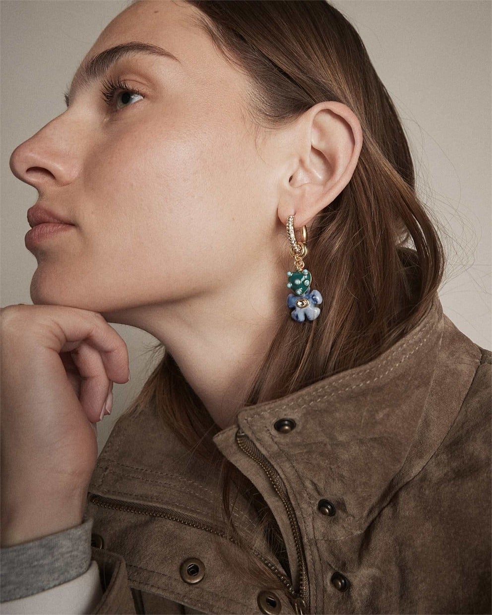 Talisman Charm Hoop Earrings