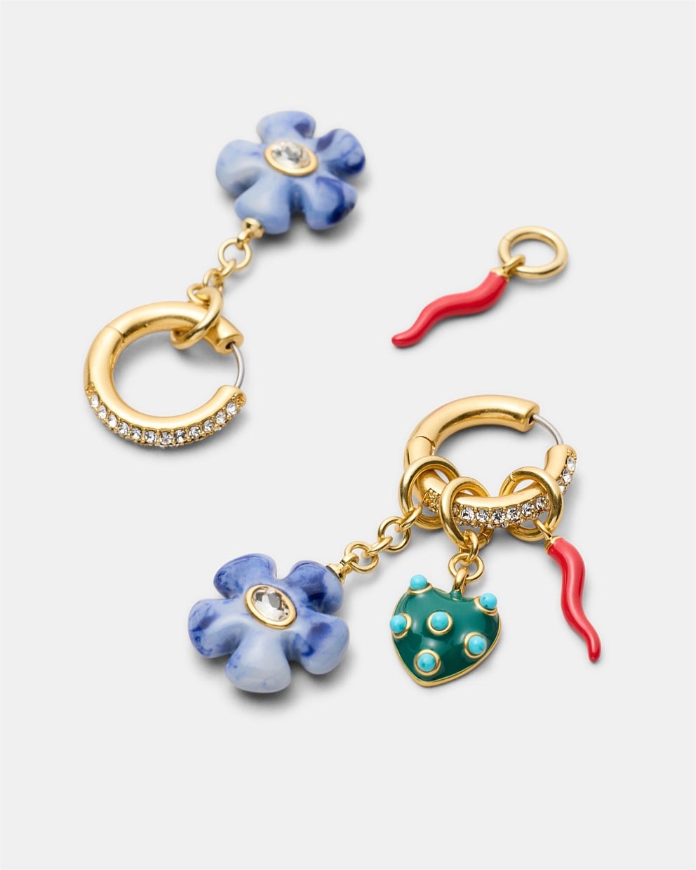 Talisman Charm Hoop Earrings