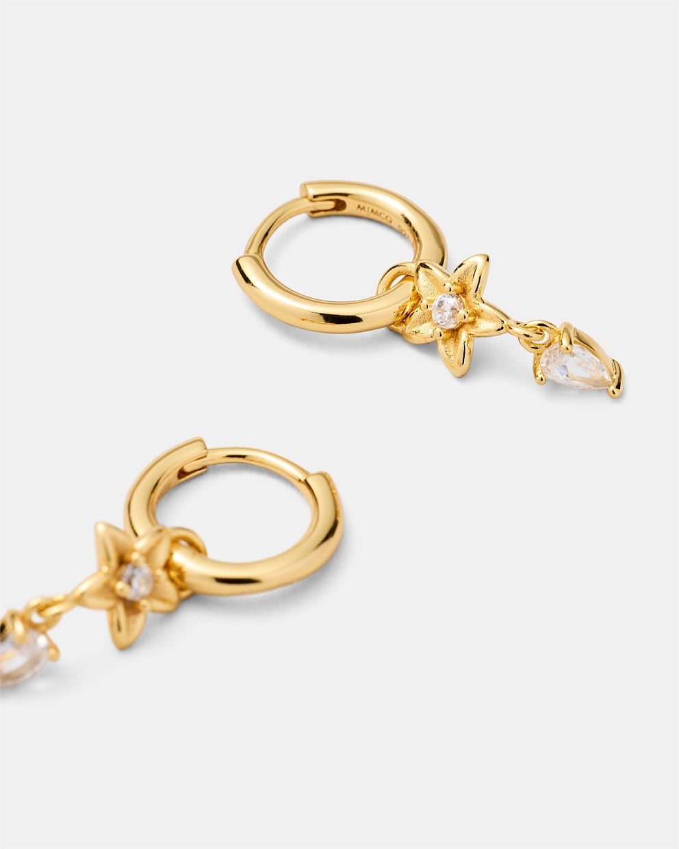 Asteria Charm Hoop Earrings