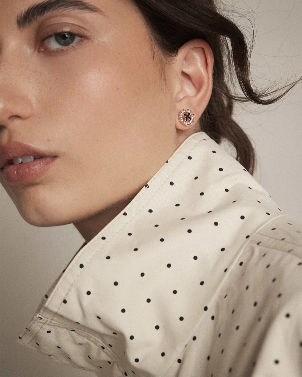Amulet Charm Hoop Earrings