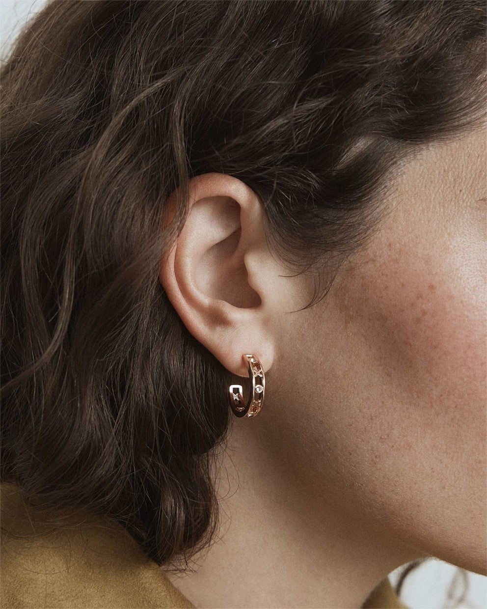 Amulet Hoop Earrings