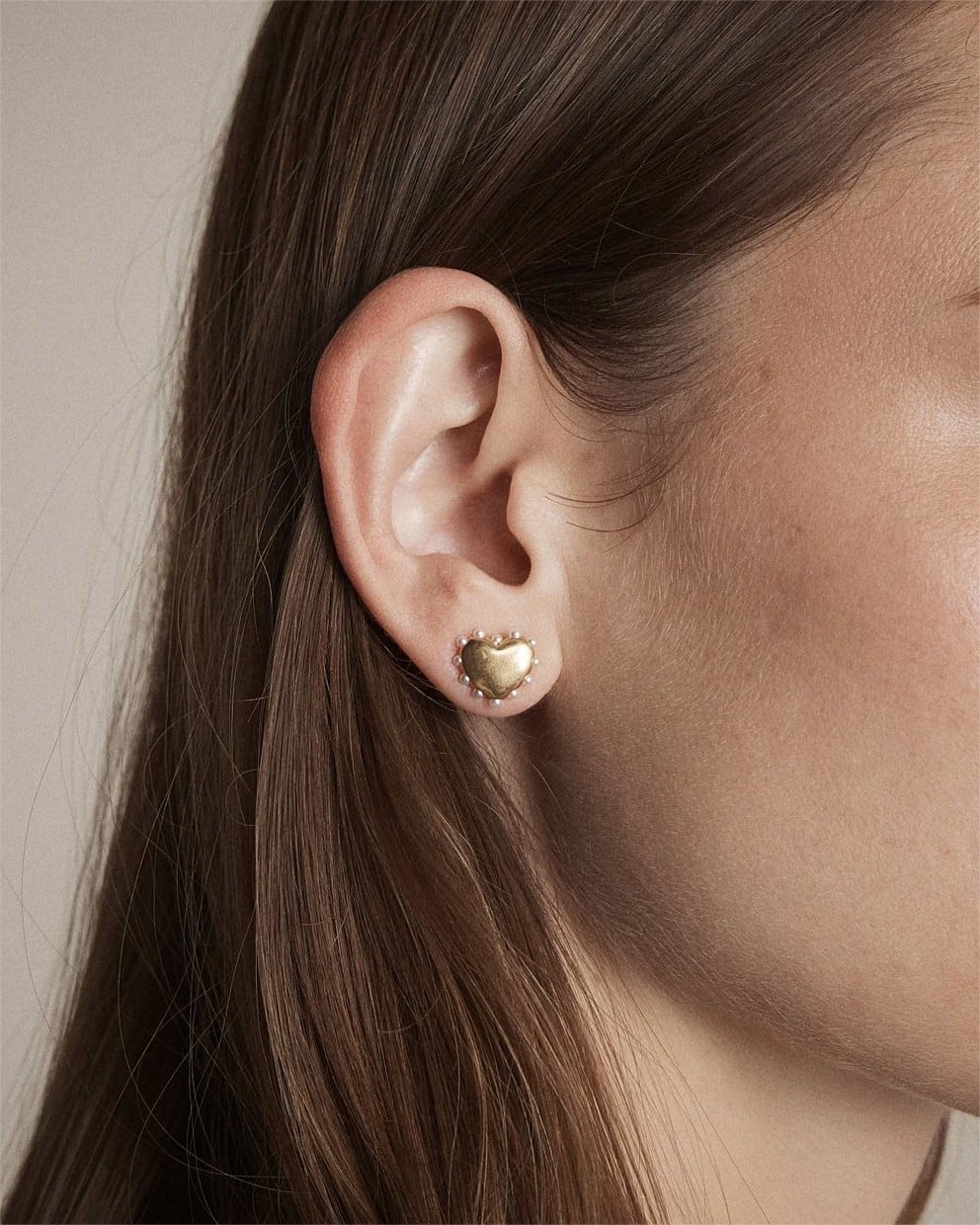 Adore Heart Stud Earrings