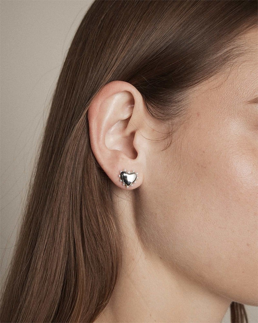 Adore Heart Stud Earrings