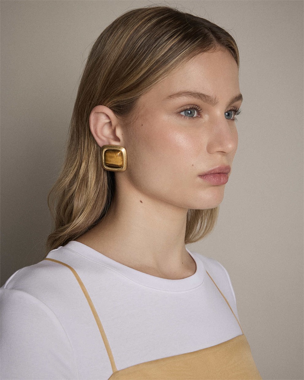 Abundance Stone Stud Earrings
