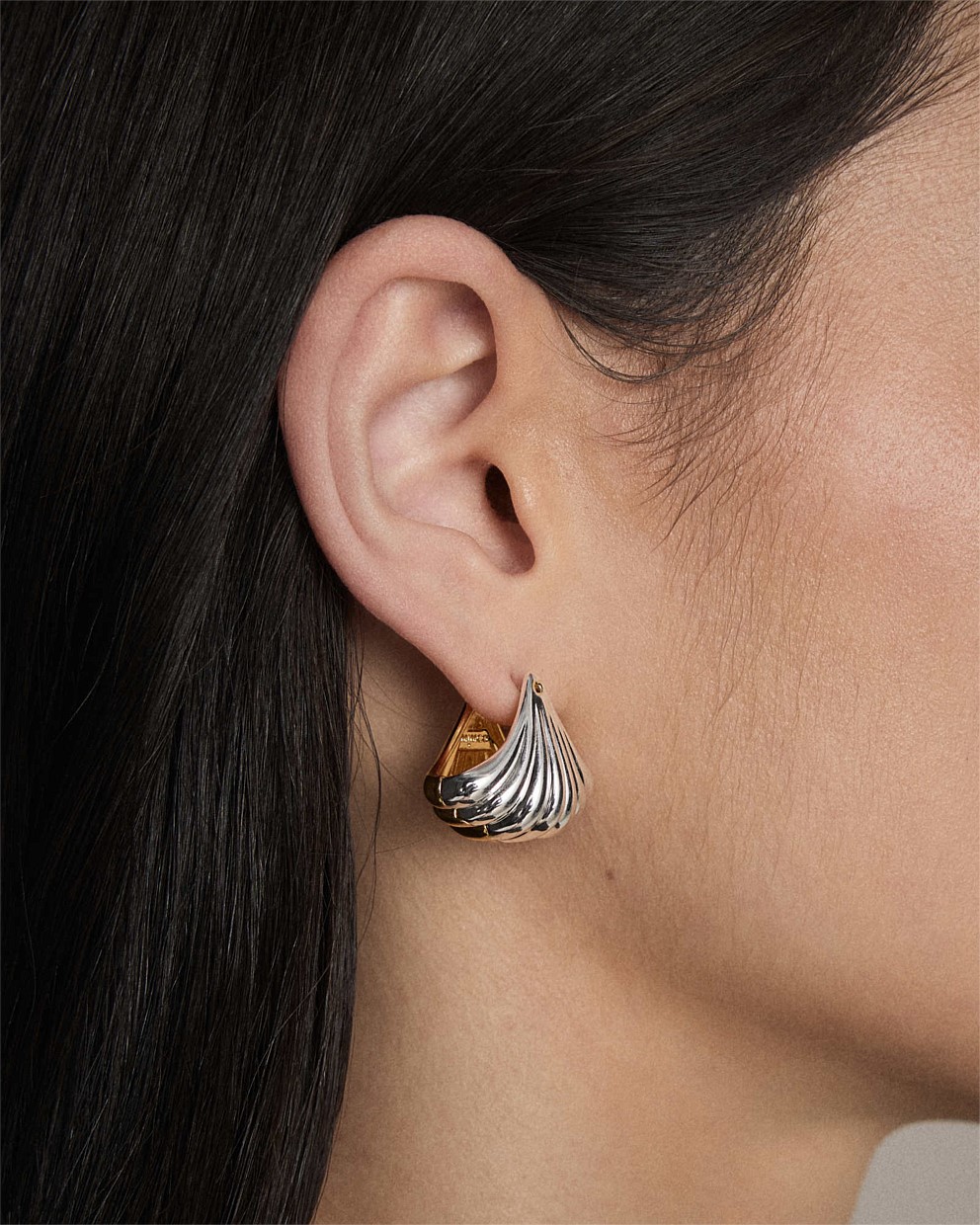 Gemini Reversible Huggie Earrings