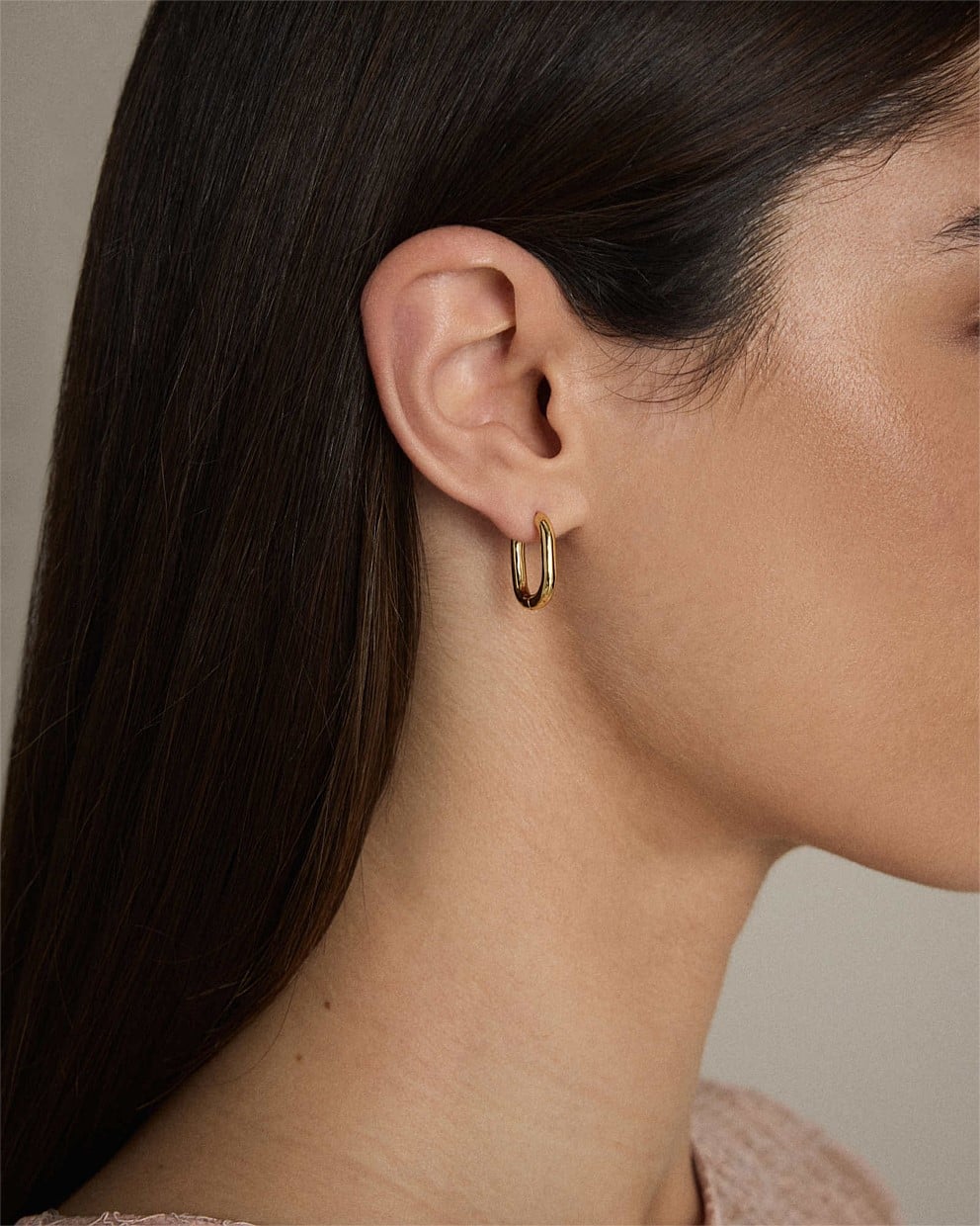 Linked Up Huggie Earrings