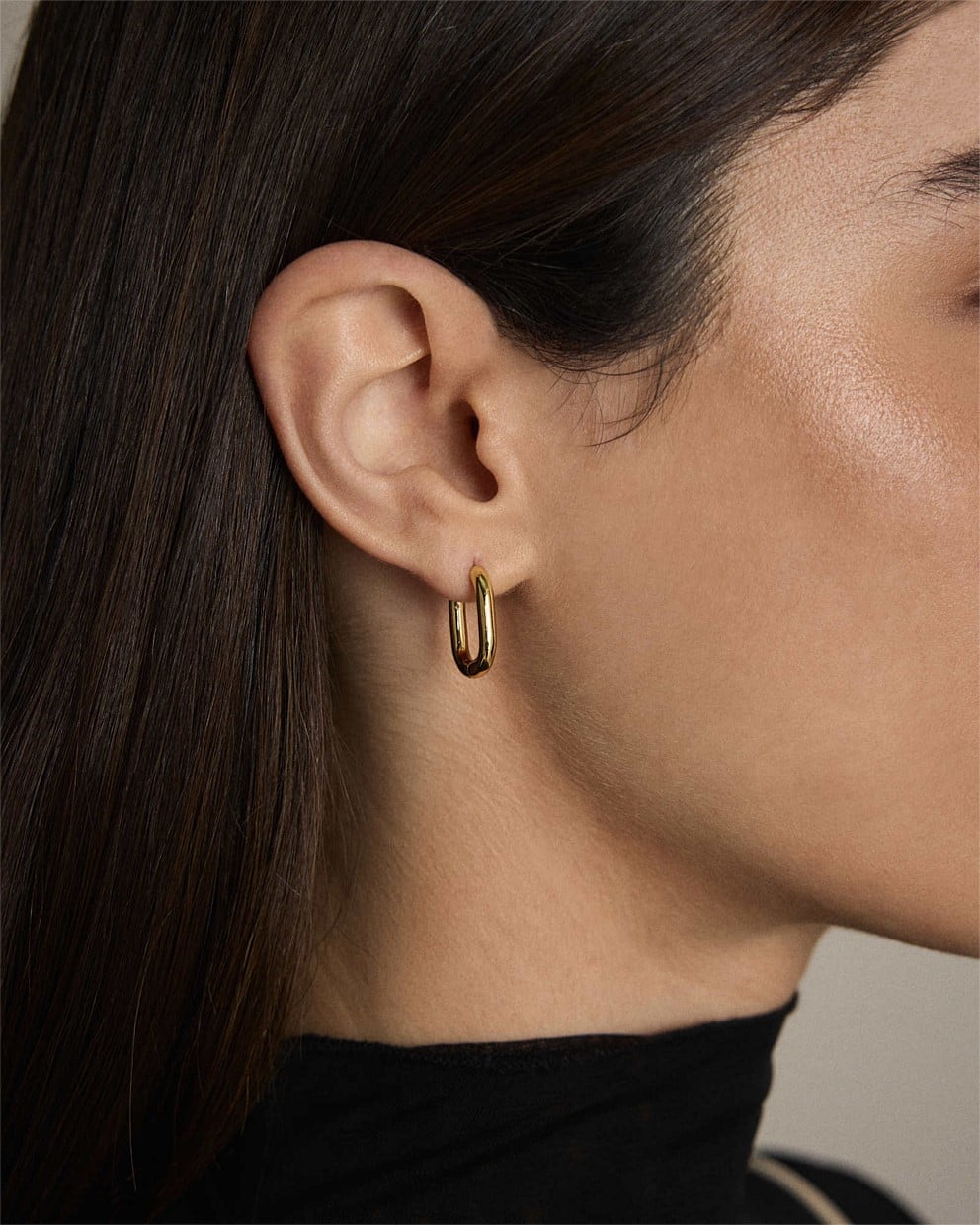Linked Up Huggie Earrings